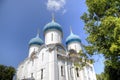 Cathedral of the Assumption of the Blessed Virgin Mary. Holy Trinity St. Sergius Lavra. Royalty Free Stock Photo