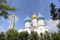 Cathedral of the Assumption of the Blessed Virgin Mary. Holy Trinity St. Sergius Lavra. Royalty Free Stock Photo