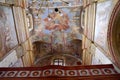 The Catholic Cathedral of the Assumption of the Virgin Mary and St. Stanislav in Mogilev. Belarus. The interior and exterior of