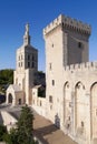 Cathedral of Avignon and Tour de la Campane Royalty Free Stock Photo