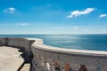 Cathedral Balcony Overlooking Ocean Panteao Nacional Blue Skies Royalty Free Stock Photo