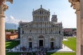 Cathedral, baptistery and famous leaning tower of Pisa Royalty Free Stock Photo