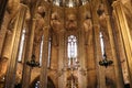 The Cathedral of Barcelona, rich in typical gothic style with elegant glass windows everywhere