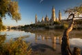 The Cathedral Basilica of Nuestra Senora del Pilar in Zaragoza Royalty Free Stock Photo