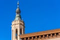 The Cathedral-Basilica of Our Lady of Pillar - a roman catholic church, Zaragoza, Spain. Royalty Free Stock Photo