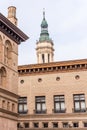 The Cathedral-Basilica of Our Lady of Pillar - a roman catholic church, Zaragoza, Spain. Close-up. Royalty Free Stock Photo