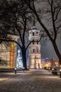 The cathedral, belfry and Christmas tree