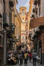 Cathedral bell tower. Sorrento. Naples. Italy Royalty Free Stock Photo