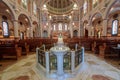 Sacramento, California - July 6, 2018: Nave of Cathedral of the Blessed Sacrament. Royalty Free Stock Photo