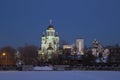 Cathedral on the Blood at night, Yekaterinburg Royalty Free Stock Photo