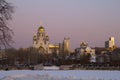 Cathedral on the Blood at night, Yekaterinburg Royalty Free Stock Photo