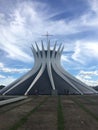 Cathedral of BrasÃÂ­lia, capital of Brazil Royalty Free Stock Photo