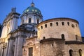 Cathedral of Brescia at twilight