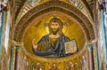 Cathedral in the Byzantine Arab-Norman style Cefalu Italy. Royalty Free Stock Photo