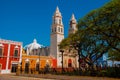 Cathedral, Campeche, Mexico: Plaza de la Independencia, in Campeche, Mexico`s Old Town of San Francisco de Campeche