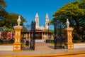 Cathedral, Campeche, Mexico: Plaza de la Independencia, in Campeche, Mexico`s Old Town of San Francisco de Campeche