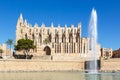 Cathedral Catedral de Palma de Mallorca La Seu church architecture travel traveling holidays vacation in Spain Royalty Free Stock Photo