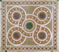 Romanic mosaic in CefalÃÂ¹ Catheral. Sicily, southern Italy. Royalty Free Stock Photo