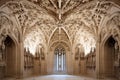 cathedral ceiling with carved angels and cherubs