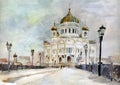 Cathedral of Christ the Savior Royalty Free Stock Photo