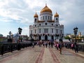 Cathedral of Christ the Savior in Moscow. the main temple of Russia.