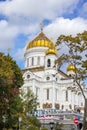 Cathedral of Christ the Savior in Moscow, Russia, the largest Orthodox church. Royalty Free Stock Photo