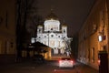 The cathedral church of Christ the Savior in Royalty Free Stock Photo