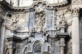 Cathedral Church of Saint Mary,detail facade baroque style in Mu