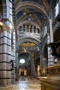 Cathedral Church - Siena, Ital Royalty Free Stock Photo