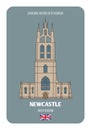 Cathedral Church of St Nicholas in Newcastle upon Tyne, UK. Architectural symbols of European cities