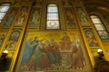 Interior of the Serbian Orthodox Church in Zagreb, Croatia Royalty Free Stock Photo