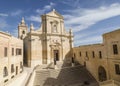 Cathedral in Citadel at Victoria on Gozo, Malta