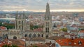 Cathedral in the city of Burgos. The main Catholic church of Castile Royalty Free Stock Photo