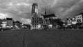 Cathedral in the city of mechelen Royalty Free Stock Photo