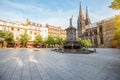 Cathedral in Clermont-Ferrand city