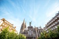 Cathedral in Clermont-Ferrand city Royalty Free Stock Photo