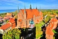 The cathedral complex on a hill in Frombork, Poland Royalty Free Stock Photo