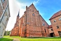 The cathedral complex on a hill in Frombork, Poland Royalty Free Stock Photo