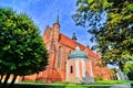 The cathedral complex on a hill in Frombork, Poland Royalty Free Stock Photo