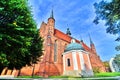 The cathedral complex on a hill in Frombork, Poland Royalty Free Stock Photo