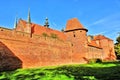 The cathedral complex on a hill in Frombork, Poland Royalty Free Stock Photo