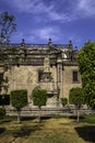 The back and garden of Mexico City`s Archiepiscopal Cathedral, the largest cathedral in the Western Hemisphere Royalty Free Stock Photo