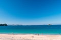 Cathedral cove, Coromandel, New Zealand North Island travelling destination in a beautiful day