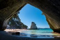 Cathedral cove, Coromandel, New Zealand North Island travelling destination in a beautiful day
