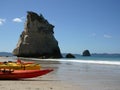 Cathedral Cove New Zealand Royalty Free Stock Photo