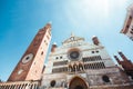 Cathedral of Cremona with bell tower, Lombardy, Italy Royalty Free Stock Photo