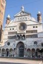 Cathedral of Cremona or Cathedral of Santa Maria Assunta - Romanesque temple - in Lombardy, Italy Royalty Free Stock Photo