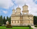 The Cathedral of Curtea de Arges, Romania, Manole builder legend - landscape panorama Royalty Free Stock Photo