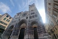 Cathedral dome church of San Lorenzo in Genoa center historic town, Liguria, Italy