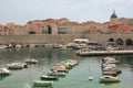 Cathedral dome and old port. Dubrovnik. Croatia